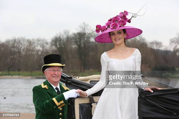 Victoria Pendleton attends a photocall to launch the Royal Ascot 2013 campaign 'The Colour and the Glory' at Hyde Park on January 24, 2013 in London,...