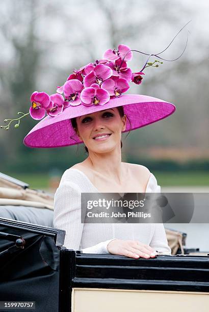 Victoria Pendleton attends a photocall to launch Royal Ascot 2013 at Hyde Park on January 24, 2013 in London, England.