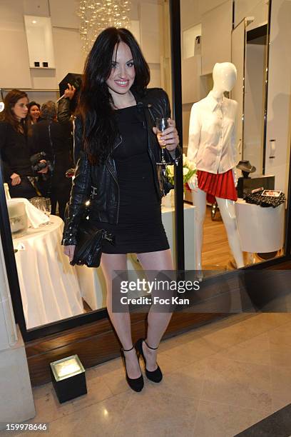 Nelli Joacabine attends the Lady R by Rowena Forrest: Show & Dinner - Paris Fashion Week Haute-Couture Spring/Summer 2013 at Lady R Shop and Buddah...