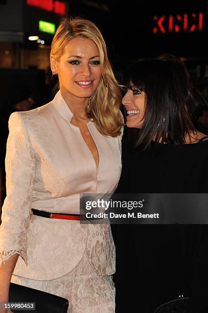 Tess Daly and Claudia Winkleman attend the European Premiere of 'I Give It A Year' at Vue West End on January 24, 2013 in London, England.