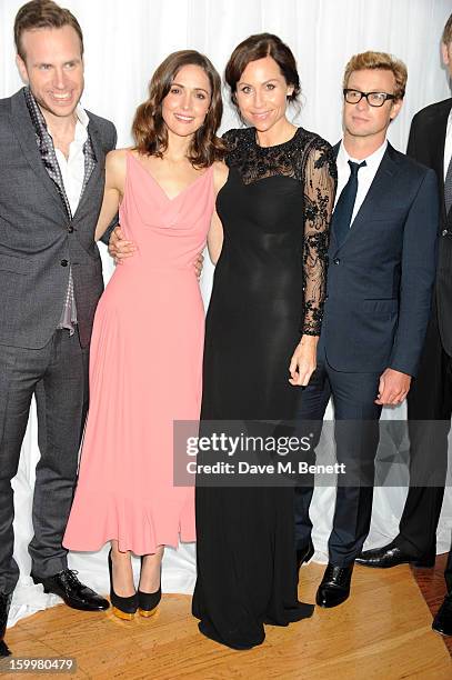 Rafe Spall, Rose Byrne, Minnie Driver, Simon Baker attend the European Premiere of 'I Give It A Year' at Vue West End on January 24, 2013 in London,...