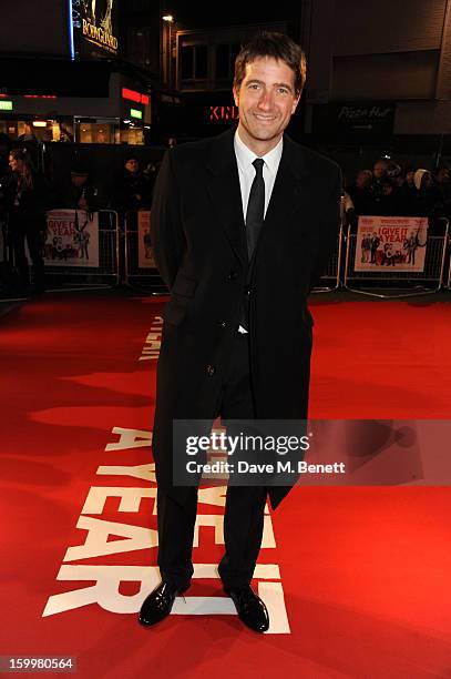 Kris Thykier attends the European Premiere of 'I Give It A Year' at Vue West End on January 24, 2013 in London, England.