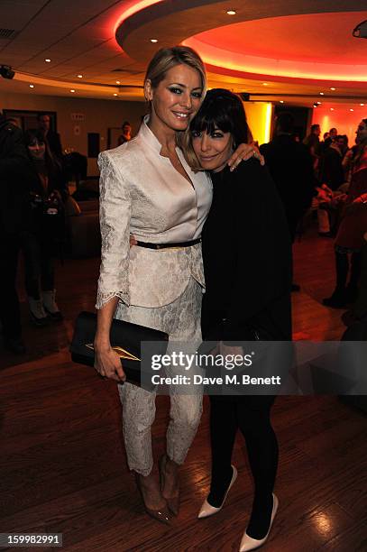 Tess Daly and Claudia Winkleman attend the European Premiere of 'I Give It A Year' at Vue West End on January 24, 2013 in London, England.