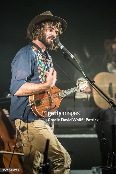 Angus Stone performs at La Cigale on January 24, 2013 in Paris, France.