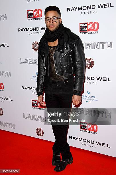 Duke attends the Raymond Weil pre-Brit Awards dinner and 20th anniversary celebration of War Child at The Mosaica on January 24, 2013 in London,...