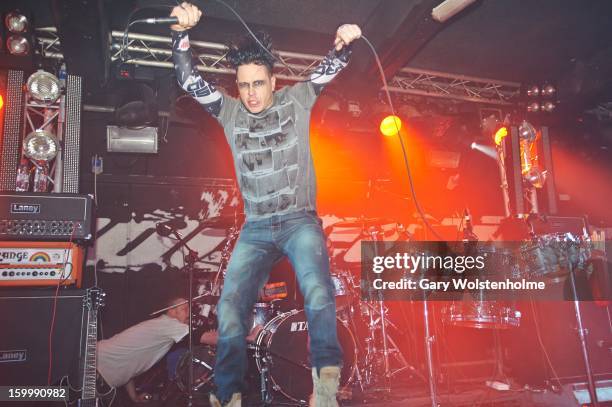 Jayce Lewis performs on stage at the Corporation on January 24, 2013 in Sheffield, England.