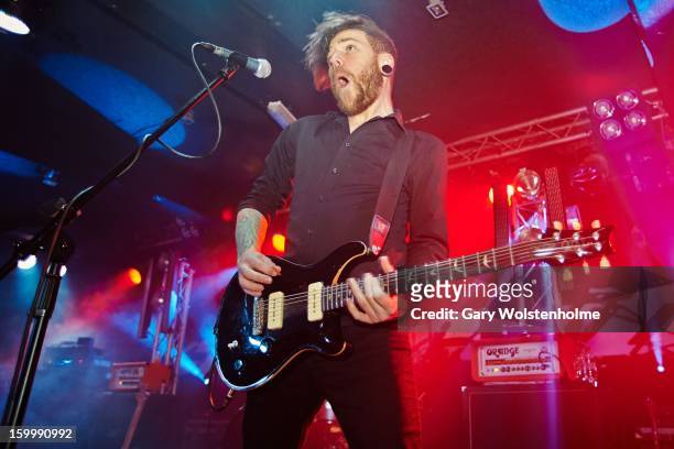 Nick Annis of Black Light Burns perform on stage at the Corporation on January 24, 2013 in Sheffield, England.
