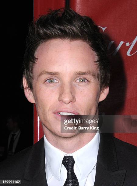 Actor Eddie Redmayne arrives at the 24th Annual Palm Springs International Film Festival Awards Gala at Palm Springs Convention Center on January 5,...