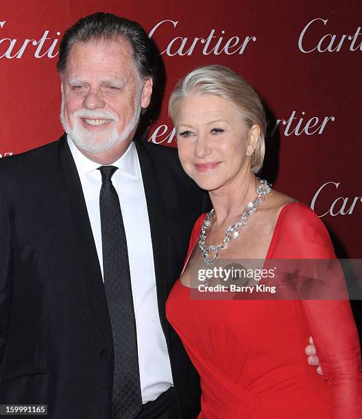 Director Taylor Hackford and actress Helen Mirren arrive at the 24th Annual Palm Springs International Film Festival Awards Gala at Palm Springs...