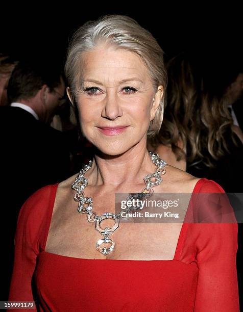 Actress Helen Mirren arrives at the 24th Annual Palm Springs International Film Festival Awards Gala at Palm Springs Convention Center on January 5,...