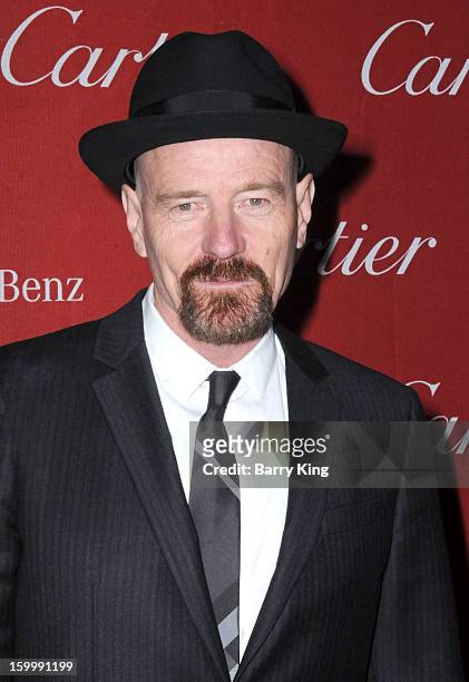 Actor Bryan Cranston arrives at the 24th Annual Palm Springs International Film Festival Awards Gala at Palm Springs Convention Center on January 5,...