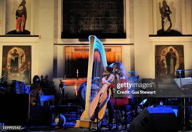 Serafina Steer performs at St Leonards Church on January 24, 2013 in London, England.