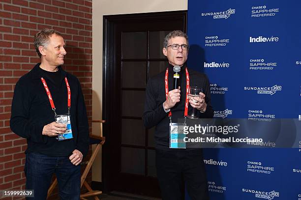 Directors Rob Epstein and Jeffrey Friedman attend the Chase Sapphire VIP Event at Chase Sapphire during the 2013 Sundance Film Festival on January...