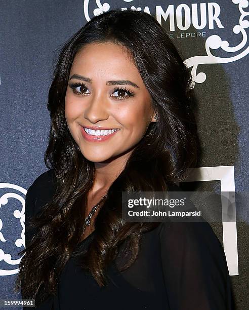 Shay Mitchell attends JCPenney and Nanette Lepore Launch Event for L'Amour by Nanette Lepore at Good Units on January 24, 2013 in New York City.