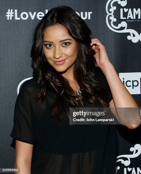 Shay Mitchell attends JCPenney and Nanette Lepore Launch Event for L'Amour by Nanette Lepore at Good Units on January 24, 2013 in New York City.