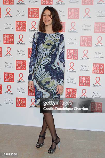 Olivia Magnani attends the Sidaction Gala Dinner 2013 at Pavillon d'Armenonville on January 24, 2013 in Paris, France.