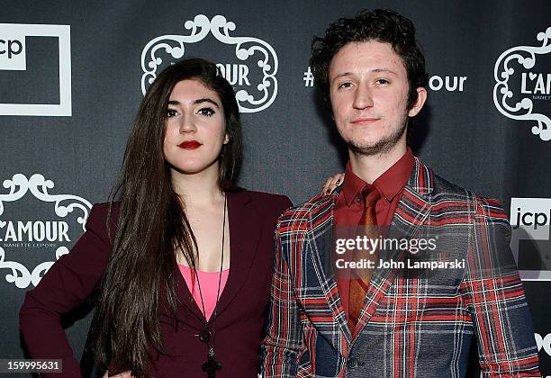 Natalia Lepore Hagan and Jimmy Lepore Hagan attend JCPenney and Nanette Lepore Launch Event for L'Amour by Nanette Lepore at Good Units on January...