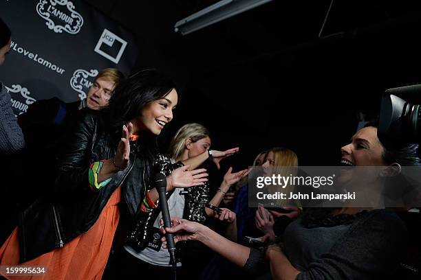 Vanessa Hudgens attends JCPenney and Nanette Lepore Launch Event for L'Amour by Nanette Lepore at Good Units on January 24, 2013 in New York City.