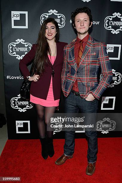 Natalia Lepore Hagan and Jimmy Lepore Hagan attend JCPenney and Nanette Lepore Launch Event for L'Amour by Nanette Lepore at Good Units on January...