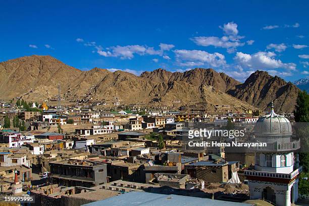 town of old leh - hema narayanan stock pictures, royalty-free photos & images