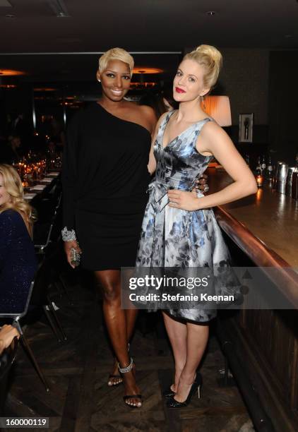 Actresses NeNe Leakes and Georgia King attend the ELLE's Women in Television Celebration at Soho House on January 24, 2013 in West Hollywood,...