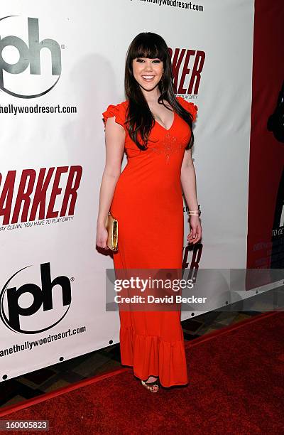 Playboy Playmate of the Year Claire Sinclair arrives at the premiere of FilmDistrict's "Parker" at Planet Hollywood Resort & Casino on January 24,...