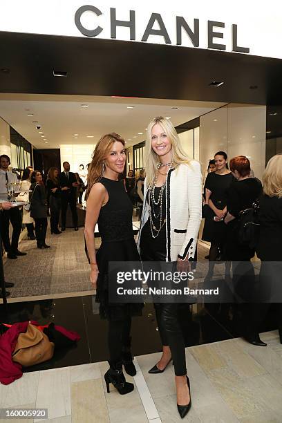 Dori Cooperman and Christine Mack attend Bloomingdale's celebration of the newly renovated Chanel RTW Boutique at Bloomingdale's 59th Street Store on...