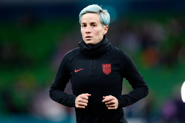Megan Rapinoe of the United States looks on during the FIFA Women's World Cup Australia & New Zealand 2023 Round of 16 match between Winner Group G...