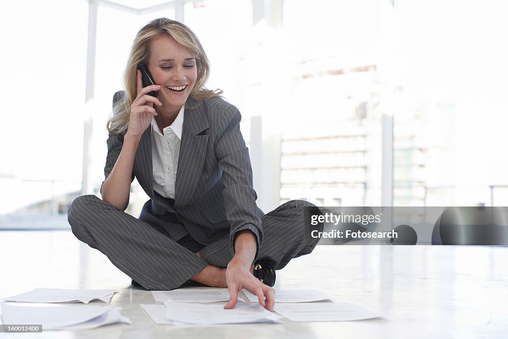 Beautiful woman at work