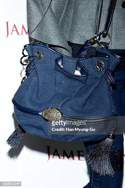 South Korean actress Han Go-Eun attends the 'JamesJeans' Flagship Store opening on January 24, 2013 in Seoul, South Korea.