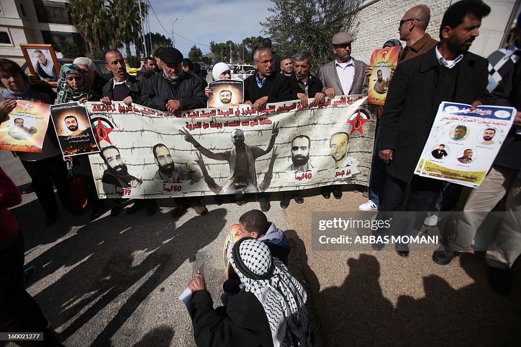 PALESTINIAN-ISRAEL-CONFLICT-PRISONERS-DEMO