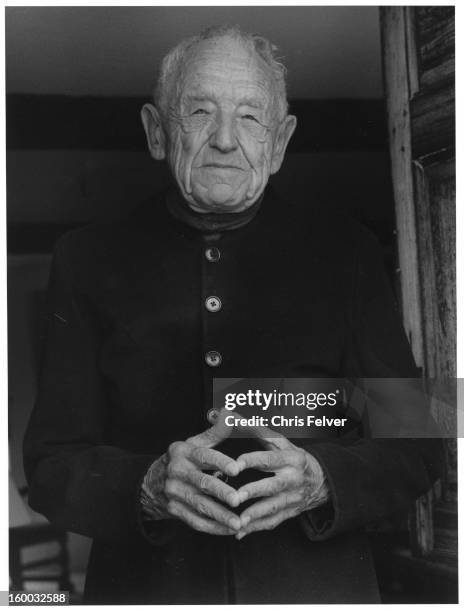 Portrait of artist Andrew Wyeth, Chadds Ford, Pennsylvania, 2008.