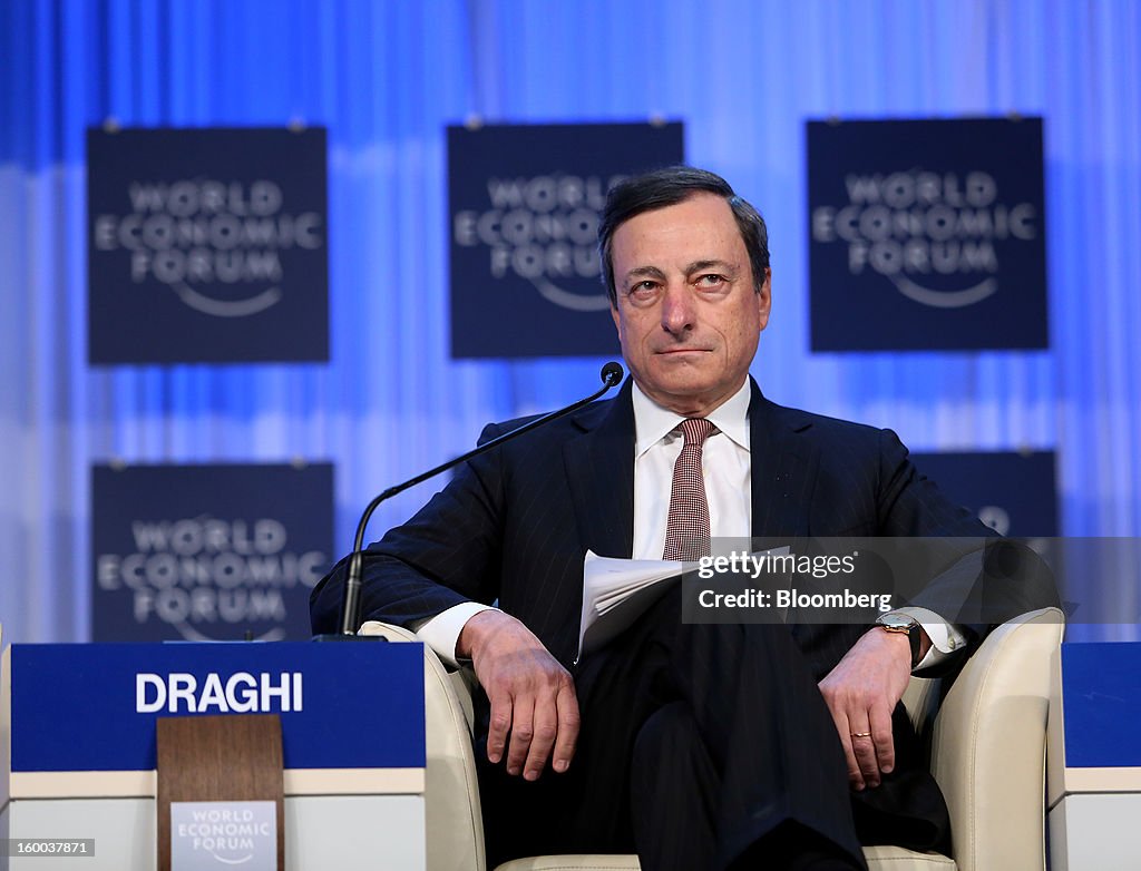 Draghi Speaks At The World Economic Forum