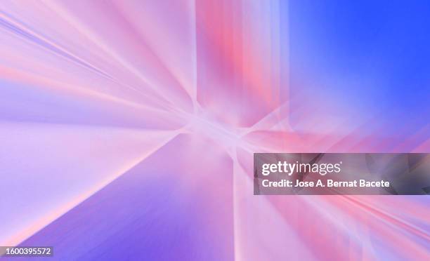 abstract background with blue and pink light reflections. - spettro luminoso foto e immagini stock