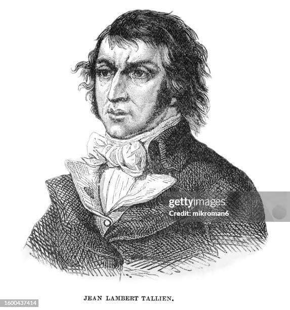 portrait of jean-lambert tallien (1767–1820) a french politician of the revolutionary period - lambert stock pictures, royalty-free photos & images