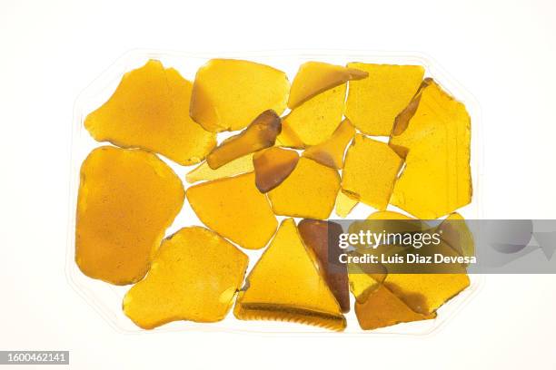rectangle of ocher broken glass - broken drinking glass stock pictures, royalty-free photos & images