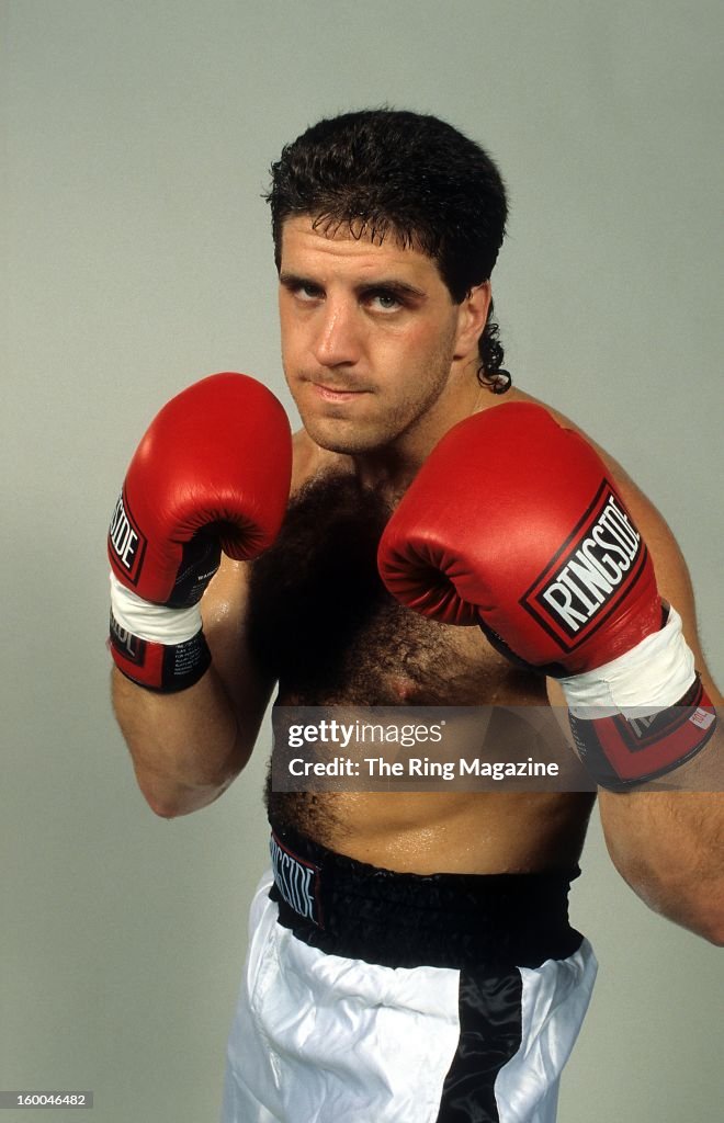 Peter McNeeley poses for a portrait in 1995. The Ring Magazine via