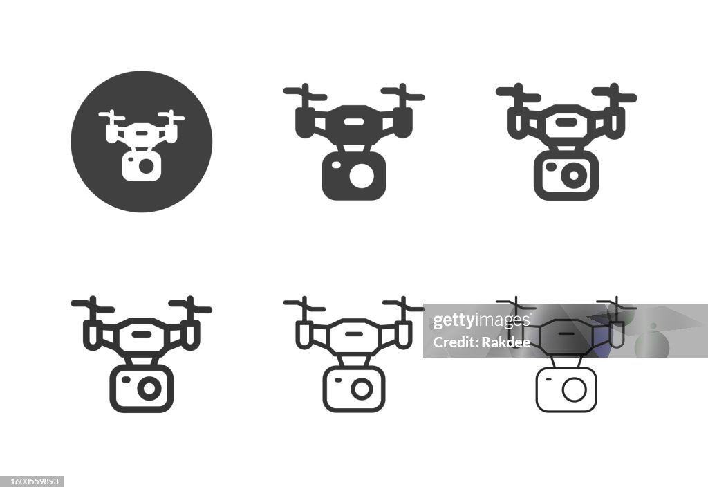 Drone Camera Icons - Multi Series