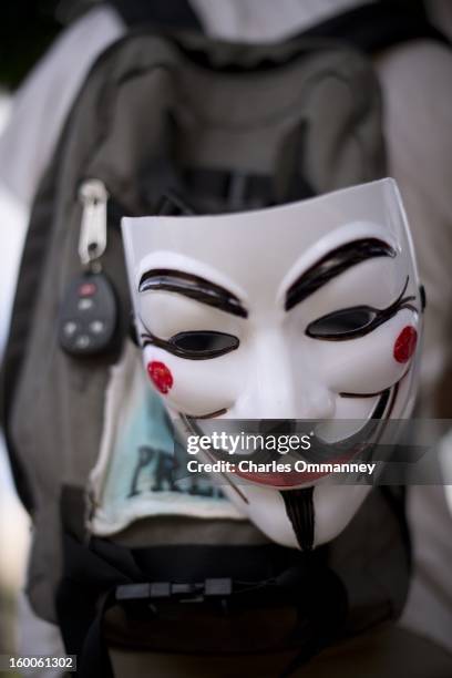 Protestors hang out at Marshall Park where they have set up a camp September 3, 2012 in Charlotte, North Carolina. The protestors are in town for the...