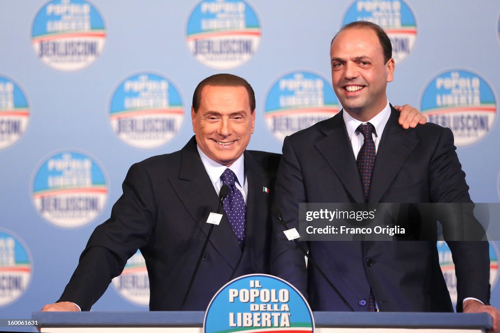 Silvio Berlusconi Unveils List Of Candidates For PDL