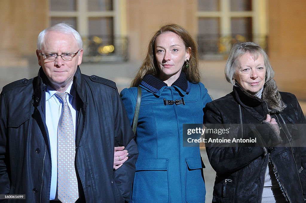 President Francois Hollande Hosts Reception For Florence Cassez