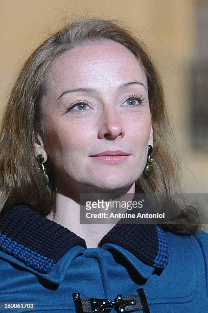 Florence Cassez leaves the Elysee Palace on January 25, 2013 in Paris, France. A Supreme Court in Mexico voted to free Florence Cassez from France...