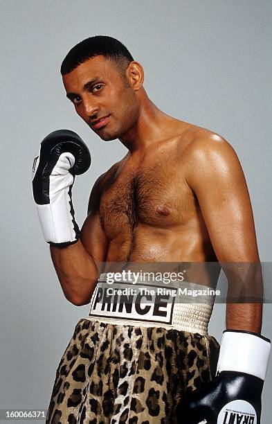 Naseem Hamed poses for a portrait in 2001 in New York.