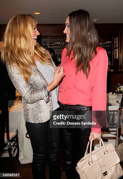 Actress/producer Cat Deeley and actress Louise Roe attend the Champagne Taittinger Women in Hollywood Lunch hosted by Vitalie Taittinger at Sunset...