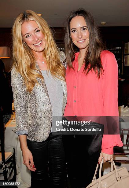 Actress/producer Cat Deeley and actress Louise Roe attend the Champagne Taittinger Women in Hollywood Lunch hosted by Vitalie Taittinger at Sunset...