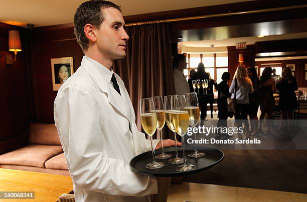 General view of the atmosphere at the Champagne Taittinger Women in Hollywood Lunch hosted by Vitalie Taittinger at Sunset Tower on January 25, 2013...