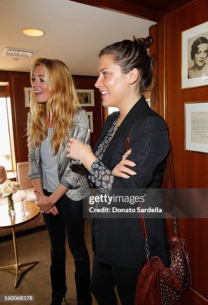 Actress/producer Cat Deeley and Christina Gualazzi attend the Champagne Taittinger Women in Hollywood Lunch hosted by Vitalie Taittinger at Sunset...