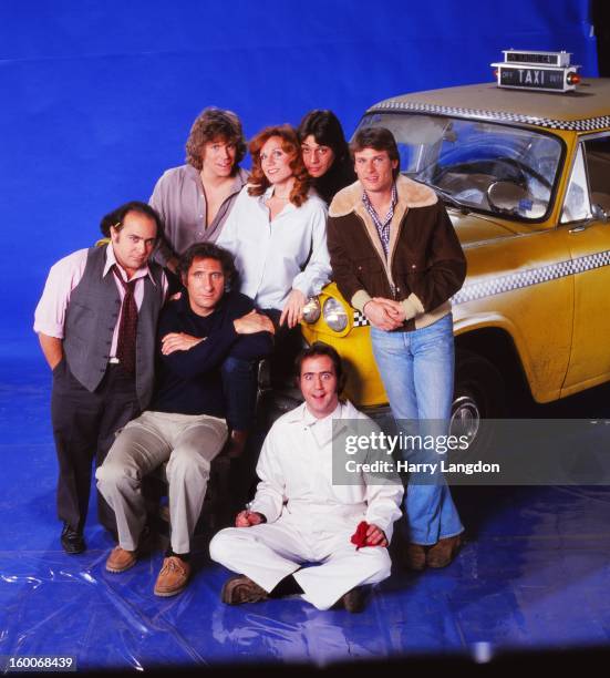 The cast of the TV series 'Taxi poses for a portrait in 1979 in Los Angeles, California.