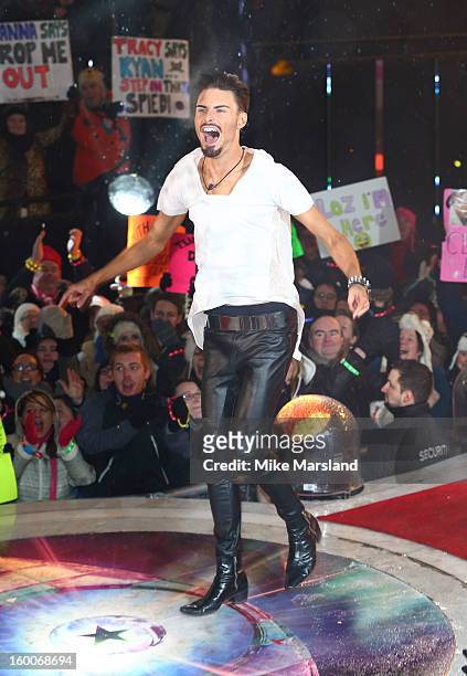 Rylan Clark is crowned winner of Celebrity Big Brother at Elstree Studios on January 25, 2013 in Borehamwood, England.
