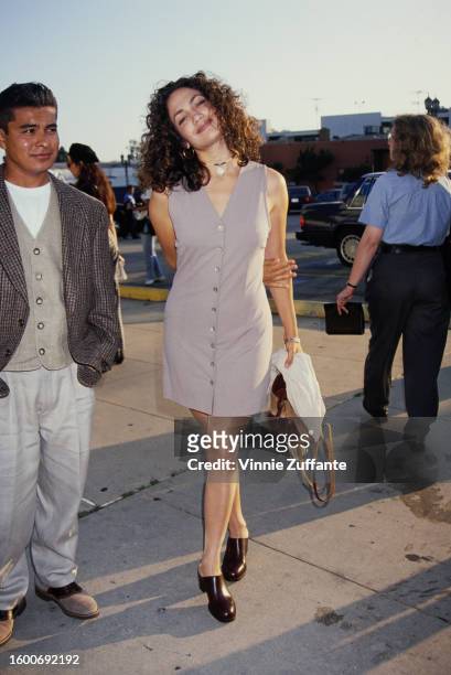 Jennifer Lopez attends the 'Mi Vida Loca' Hollywood premiere at Pacific's Cinerama Dome in Hollywood, California, United States, 18th July 1994.